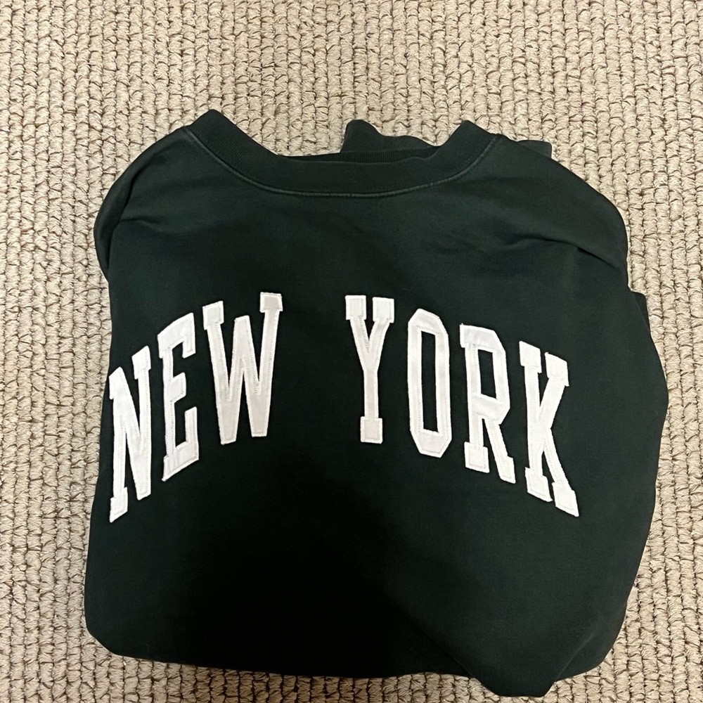 Dark Green Brandy Melville Erica ‘New York' Sweatshirt